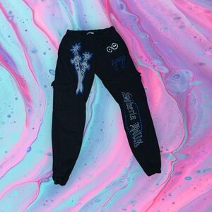 Rare HTF Post Malone x Siberia Hills Motley Crew collection sweatpants men's lg